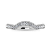 Diamond 1/10 Ct.Tw. Chevron Band in 14K White Gold
